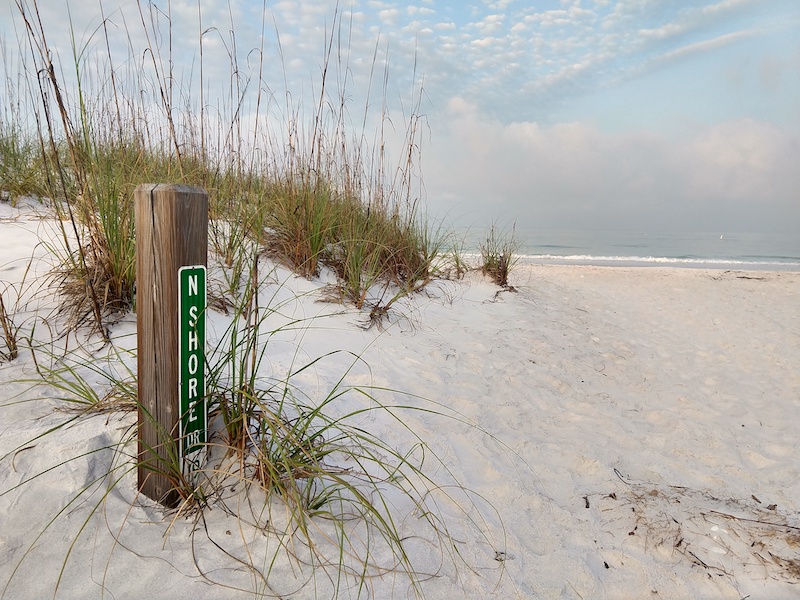 The nearby beach from my work retreat this summer