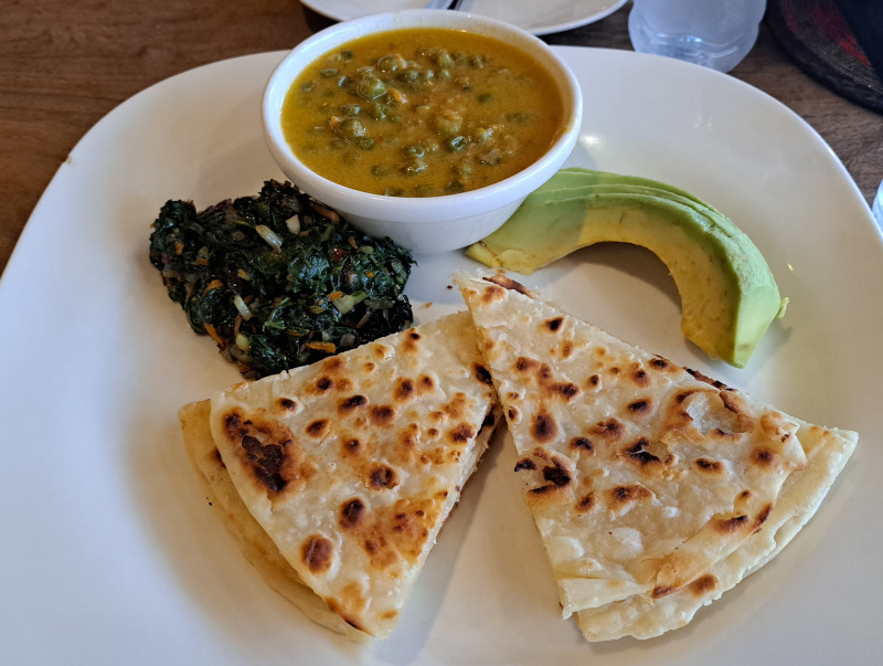 My first meal in Tanzania, nyegere. A dish of peas, coconut milk and spices.