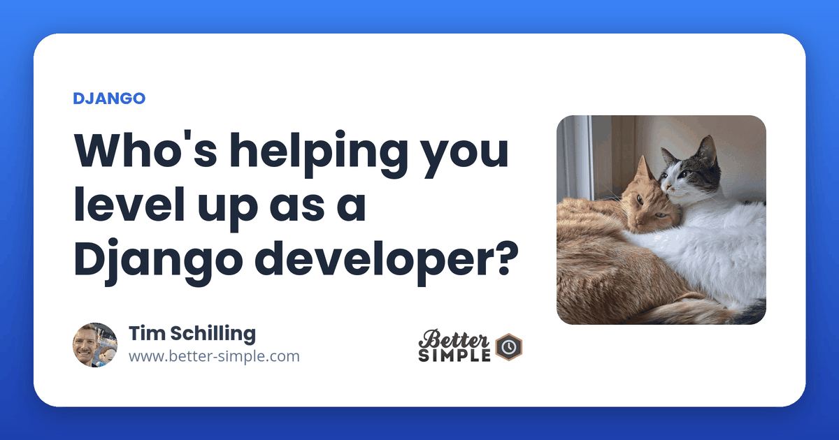 Who’s helping you level up as a Django developer?