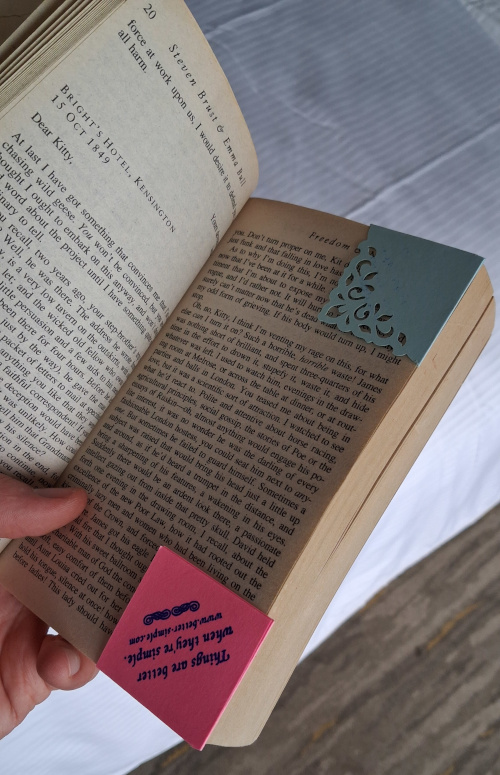 Said bookmarks hard at work!