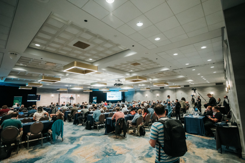 A photo of a presentation at DjangoCon US 2025 in Chicago, Illinois. <br />Credit: <a href="https://bartpawlik.format.com/">Bartek Pawlik</a>